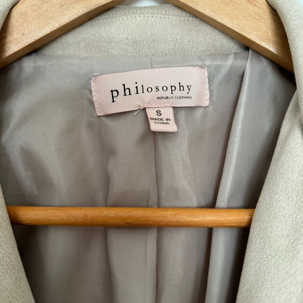 Philosophy faux suede leather jacket - Picture 8 of 10